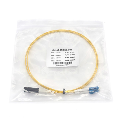 Duplex VF45 del cordón de remiendo de la fibra óptica de KEXINT FTTP modo del conector del LC UPC al solo con varios modos de funcionamiento