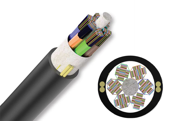 Corazones acorazados GYFDTZY Corning del cable eléctrico 864 de la fibra óptica no metálica de la cinta