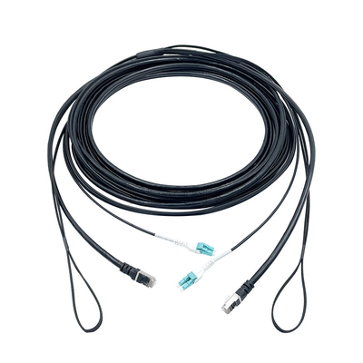 El cable de red KEXINT LC Duplex CAT6 UTP AÑADE el cable compuesto fotoeléctrico de 2 núcleos