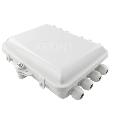 Caja de distribución de fibra óptica KEXINT KXT-16A FTTH 12 16 núcleos al aire libre IP65 impermeable blanco