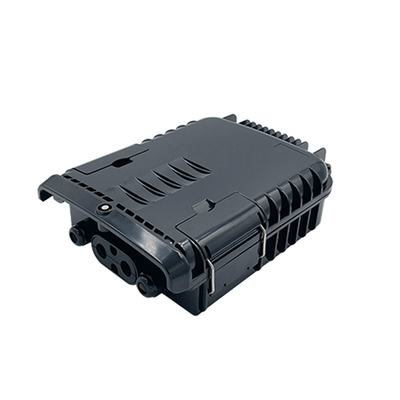 2 en 2 hacia fuera prenda impermeable negra de la caja de distribución de la fibra óptica del ABS de la PC KEXINT FTTH IP65