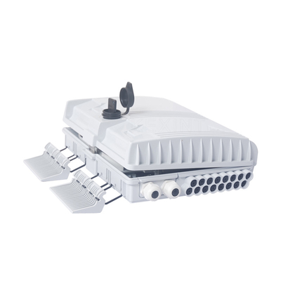 IP65 caja de distribución de fibra óptica al aire libre blanca de la prenda impermeable FTTH KEXINT