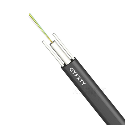 El cable no acorazado GYFXTY al aire libre 2-24 de la fibra óptica quita el corazón al tubo flojo negro del haz de centro