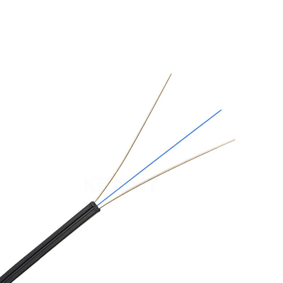 envoltura externa del negro del PVC LSZH del cable de fribra óptica del diámetro de 2.0m m 3.0m m