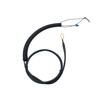 2 cable óptico acorazado espiral de los corazones 5.0m m con el tubo acanalado