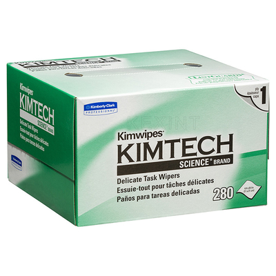 Kimwipes Papel libre de polvo Toallitas de limpieza de fibra óptica 100 % Papel de limpieza de pulpa de madera