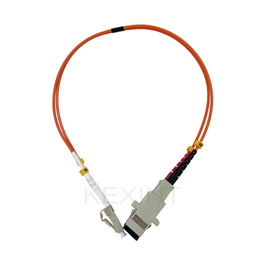 Varón del LC del 1ft del cable del cordón de remiendo de la fibra óptica de KEXINT al dúplex multimodo 50/125 2.0m m de la hembra del SC