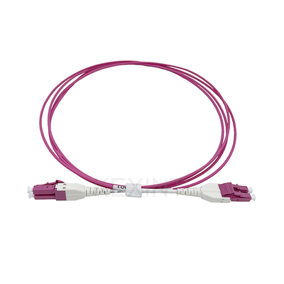 Cable de conexión de fibra óptica KEXINT multimodo OM4 LC-LC dúplex Uniboot LSZH 2,0mm 2 metros