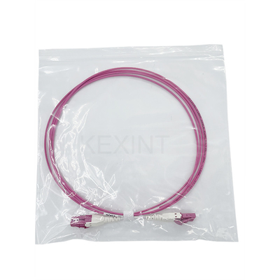 Cable de conexión de fibra óptica KEXINT multimodo OM4 LC-LC dúplex Uniboot LSZH 2,0mm 2 metros