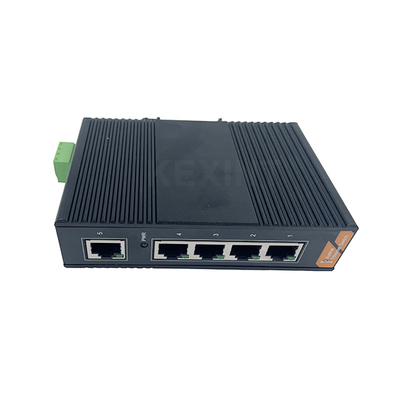 KEXINT Gigabit 5 Puerto eléctrico de grado industrial (POE) Conmutador de alimentación por Ethernet