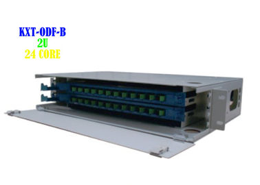 El panel de remiendo de fibra al aire libre del estante, el panel de remiendo de fibra portuario del SC de Rj45 Cat6 12