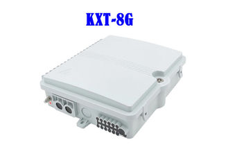 Fibra gris del divisor de 8 de la base de la fibra óptica de distribución de la caja ABS de la PC que empalma LGX 1×8