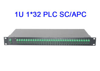pérdida de inserción baja óptica de Digitaces del soporte de estante del módulo del divisor del PLC de la fibra de 1U 1x32