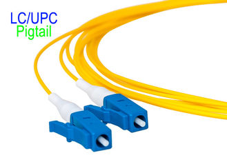 LC al DB a dos caras con varios modos de funcionamiento del PLC G657A2 0,2 del PVC OM3 del cable del remiendo de la fibra óptica del LC