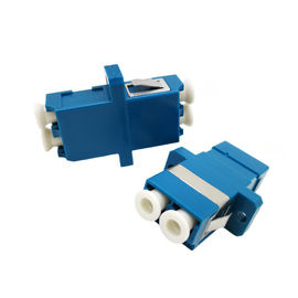 Pérdida azul del conector 60db Returen del SC del LC UPC de los adaptadores de la fibra óptica del reborde del duplex