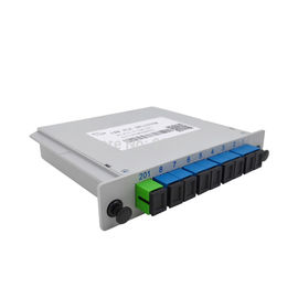 Caja del conector del solo modo LGX SC/UPC de la separación de la fibra del divisor del PLC de la fibra óptica 1*8