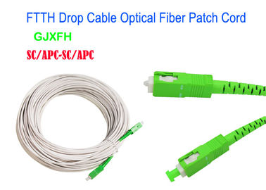 Cordón de remiendo material del cable de fribra óptica de la envoltura de LSZH con el conector SC/APC SC/UPC los 50M