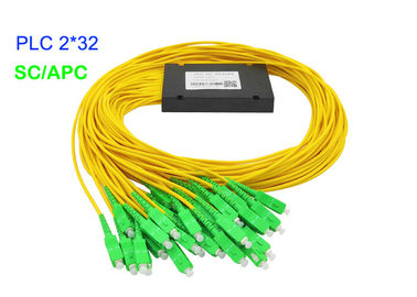 Pérdida de inserción del divisor 3.0m m G657A1 SC/APC 17.2dB del PLC de la fibra óptica de la caja del ABS G657A1