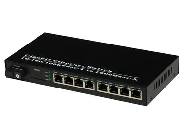 1 módulo en línea 1000Mbps 1.25G de SFP del medios convertidor de la fibra óptica RJ45 del puerto 8 de la fibra