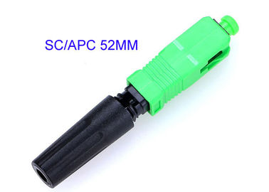 SC-APC aprisa conectan los conectores de la fibra óptica que la pérdida de inserción de 0.3dB instaló fácilmente 52M M