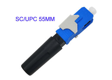 Tipo recto rápido de la pérdida de inserción del conector 0.3dB de la fibra óptica rápida de SC/UPC los 50cm