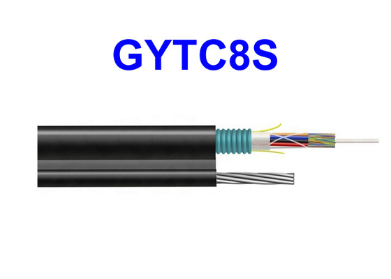 Las telecomunicaciones autosuficientes acorazadas del alambre de acero del cable de la fibra óptica al aire libre de GYTC8S dedicaron por encima