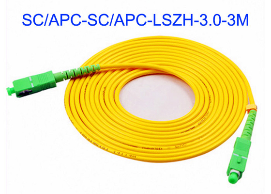 Envoltura externa de la caja LSZH de la transferencia de las ventajas SM 3M del remiendo de la fibra óptica del gabinete SC/APC de la comunicación