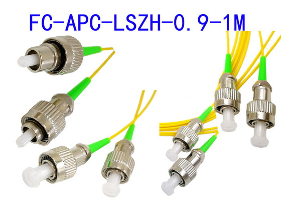 Coleta del cable FC/APC G652D G657A1 G657A2 el 1.5m del remiendo de la fibra óptica del solo modo