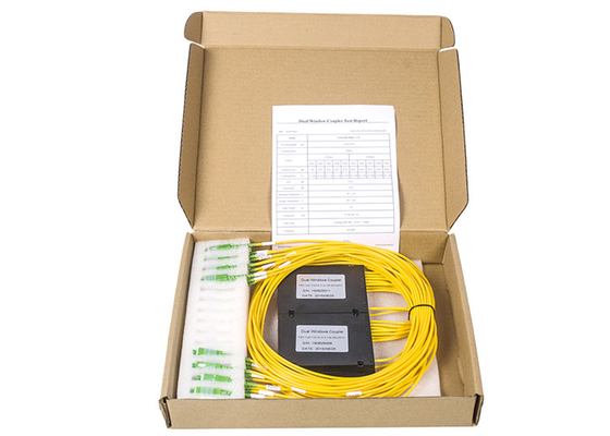 Divisor 1310 del WDM de Opticl de la fibra de las telecomunicaciones del CCTV de FBT 1×5 1550 50/50 conector de SC/APC