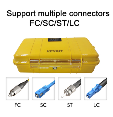 Conector al aire libre el 1km SM 1310/1550nm de la herramienta SC/APC LC/APC de la fibra óptica de la caja de cable del lanzamiento de OTDR