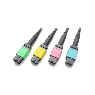 El SM milímetro OM3 OM4 MTP MPO remienda los conectores de la fibra óptica del IEC 60874-7 Mpo del cordón
