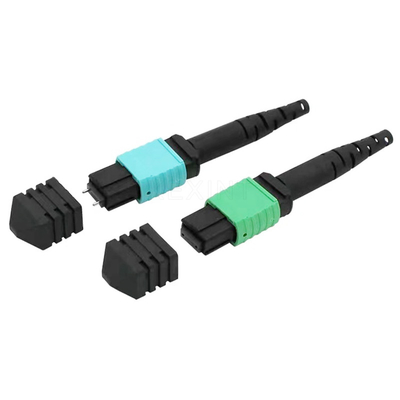 El SM milímetro OM3 OM4 MTP MPO remienda los conectores de la fibra óptica del IEC 60874-7 Mpo del cordón