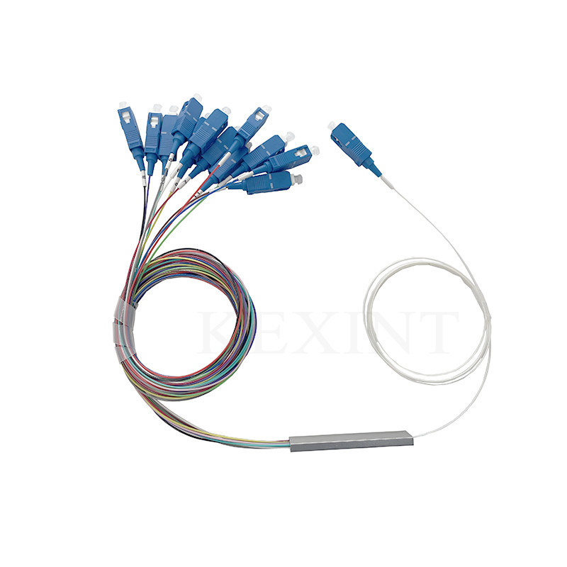 0.9mm Diámetro 1x12 Splitter Fibra óptica 1m de longitud