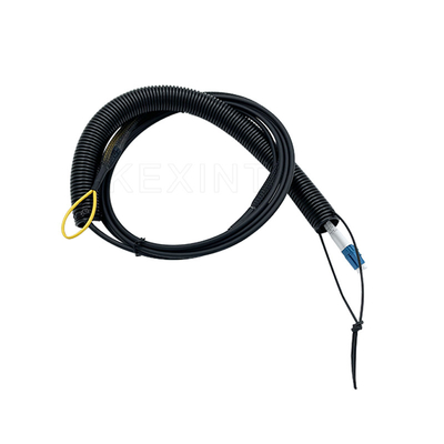 El cable óptico acorazado 2 del espiral de KEXINT FTTH quita el corazón 5.0m m con el tubo acanalado