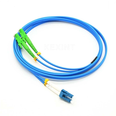KEXINT E2000 APC modo a dos caras de la fibra del LC UPC del cable acorazado del remiendo al solo/al modo multi