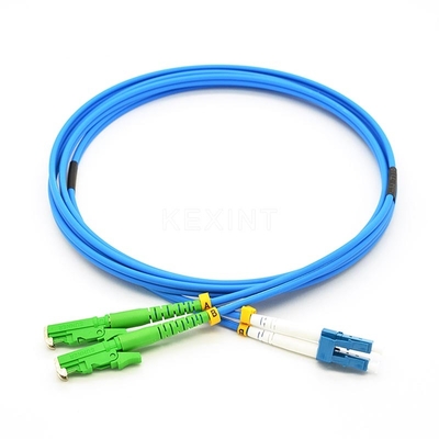 KEXINT E2000 APC modo a dos caras de la fibra del LC UPC del cable acorazado del remiendo al solo/al modo multi