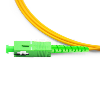 Modo de fibra óptica a una cara del cable FTTH LSZH 2.0M M del remiendo del SC APC de G657A1 3M solo