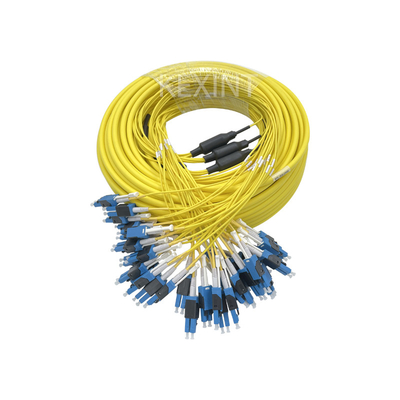 Cordón de remiendo de la fibra óptica del LC Uniboot del múltiplex de FTTH 7.0m m 36 corazones G657. A2 LSZH los 40m SM