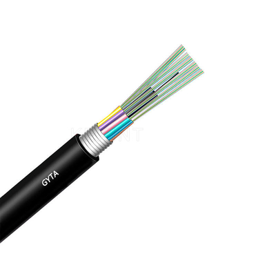 Fibras de fibra óptica trenzadas acorazadas Multitube del cable 4-96 SM de KEXINT FTTH GYTA al aire libre