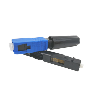 Conector rápido rápido del SC UPC de Connetor de la fibra óptica de KEXINT FTTH para el cable de descenso