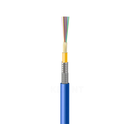 Cable óptico liado interior de la fibra acorazada de acero multifilar de la cinta de KEXINT FTTH GJSFJV