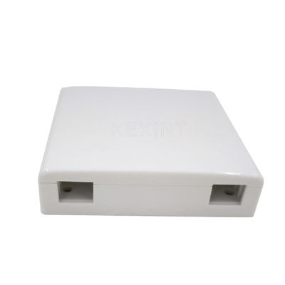 Conector material del SC LC de la fibra óptica de KEXINT de distribución de la caja 2 del ABS de escritorio de los puertos