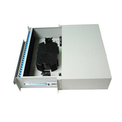 Tipo del cajón de la base 2U del panel de remiendo de KEXINT FTTH ODF 96 para las telecomunicaciones