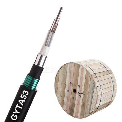 GYTA53 2-144 quita el corazón a acorazado del cable óptico KEXINT FTTH G.652D Multitube de la fibra trenzado