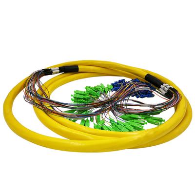 FTTH 64 quita el corazón a Unitube que el remiendo amarillo de la fibra telegrafía con diverso conector