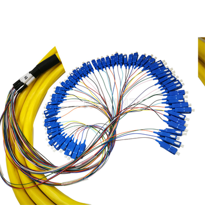 FTTH 64 quita el corazón a Unitube que el remiendo amarillo de la fibra telegrafía con diverso conector
