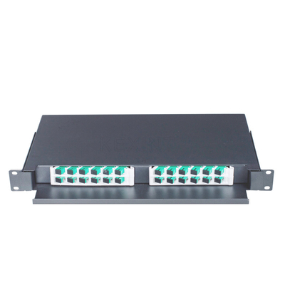 El panel de remiendo montado estante de la fibra óptica del SC UPC del SC APC con el tipo de la diapositiva