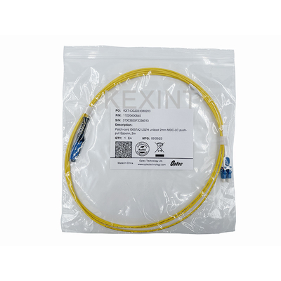 KEXINT 2M MDC UPC a LC UPC Uniboot Duplex OS2 Modo único LSZH (OFNR) Cable de parche de fibra óptica de 2,0 mm