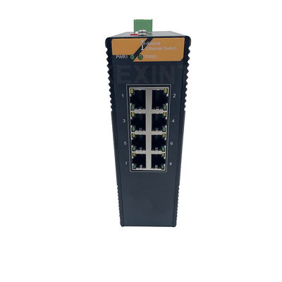 KEXINT Puerto eléctrico Gigabit 8 de grado industrial (POE) Conmutador de alimentación por Ethernet