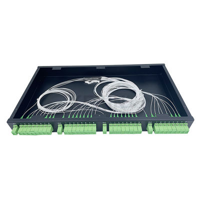 KEXINT 4 X 8 SC APC Fibra óptica PLC Splitter 1U ODF 19 pulgadas panel de parches de fibra óptica